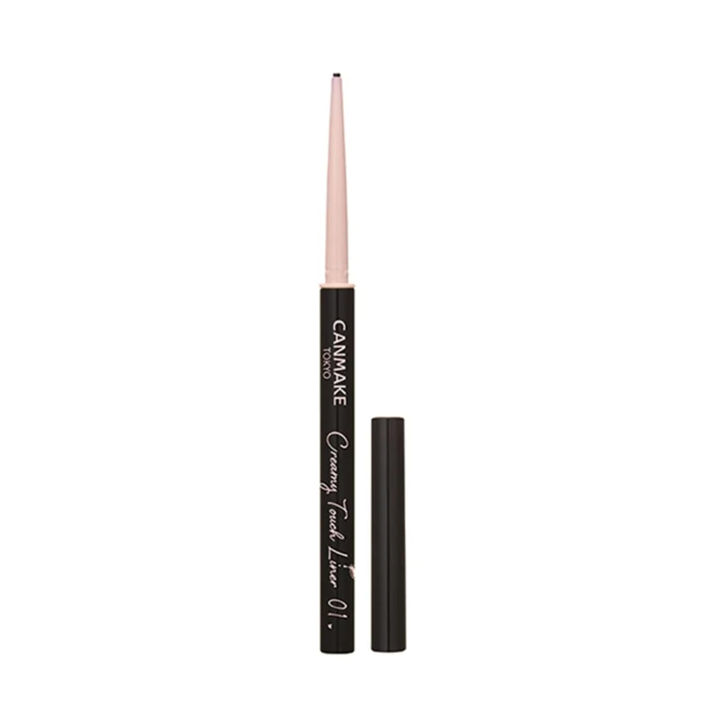 CANMAKE Creamy Touch Liner 1.5mm Slim Eyeliner (0.09 g) (01 Deep Black)