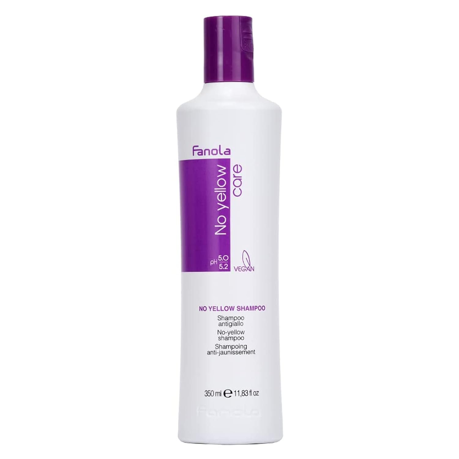 Fanola No Yellow Purple Shampoo & Anti-Brass Hair Toner, 11.8 oz
