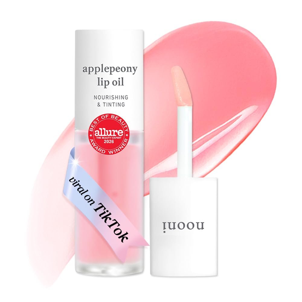 NOONI Korean Lip Oil – Applepeony – pH Color-Changing Plumping Lip Gloss