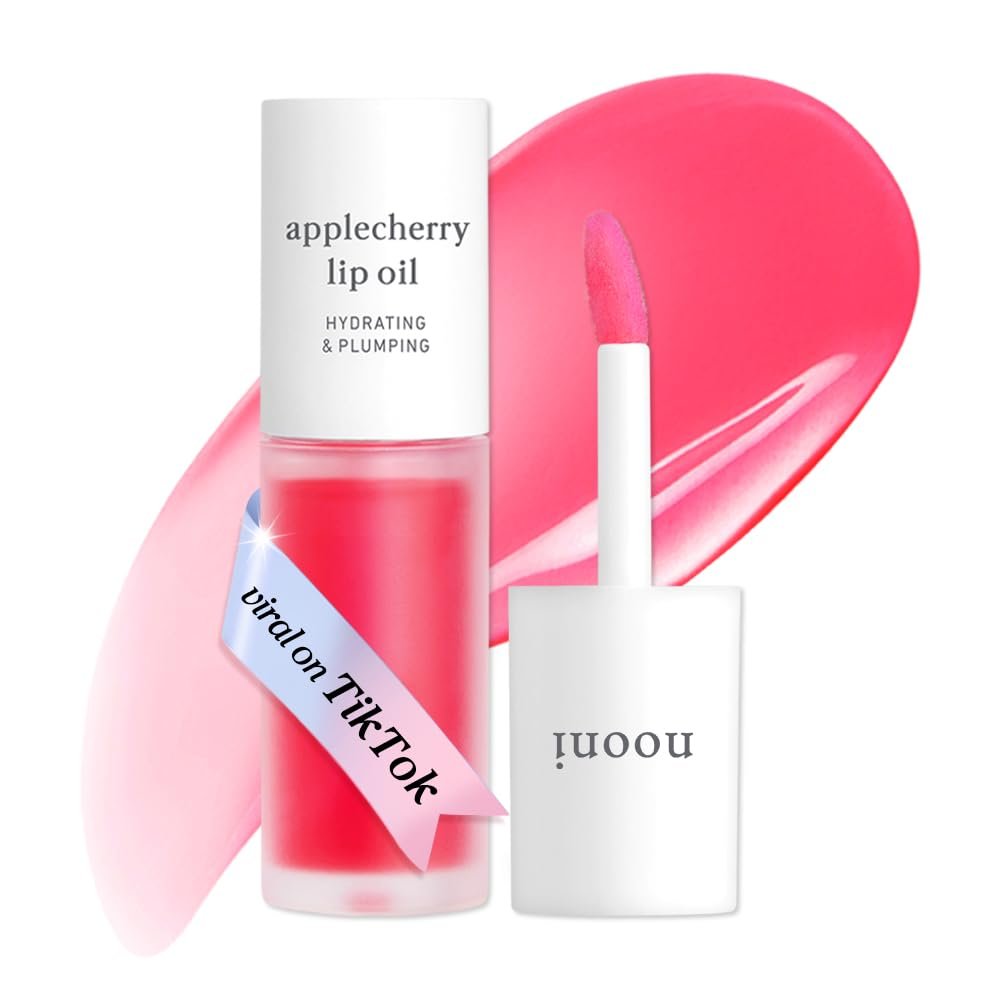 NOONI Korean Lip Oil – Applecherry – pH Color-Changing Plumping Lip Gloss