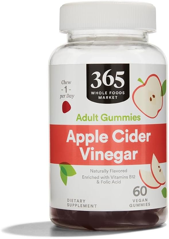 365 by Whole Foods Market, Apple Cider Vinegar Gummies, 60 Count