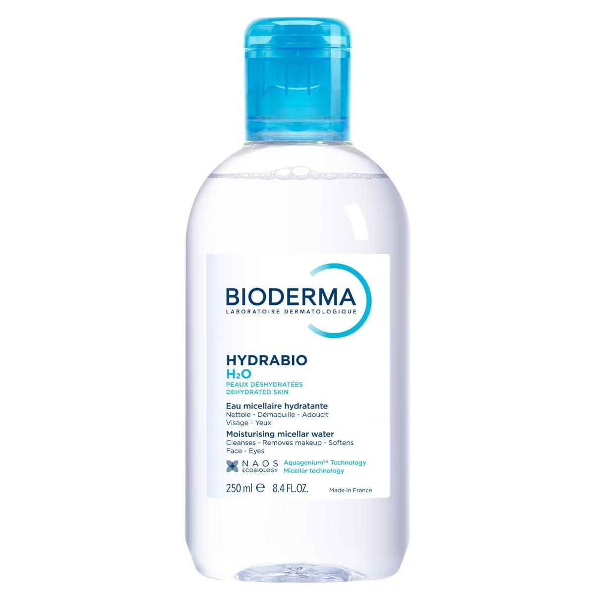 Bioderma – Hydrabio H2O Micellar Water – Face Cleanser and Makeup Remover – Micellar Cleansing Water for Dehydrated Sensitive Skin