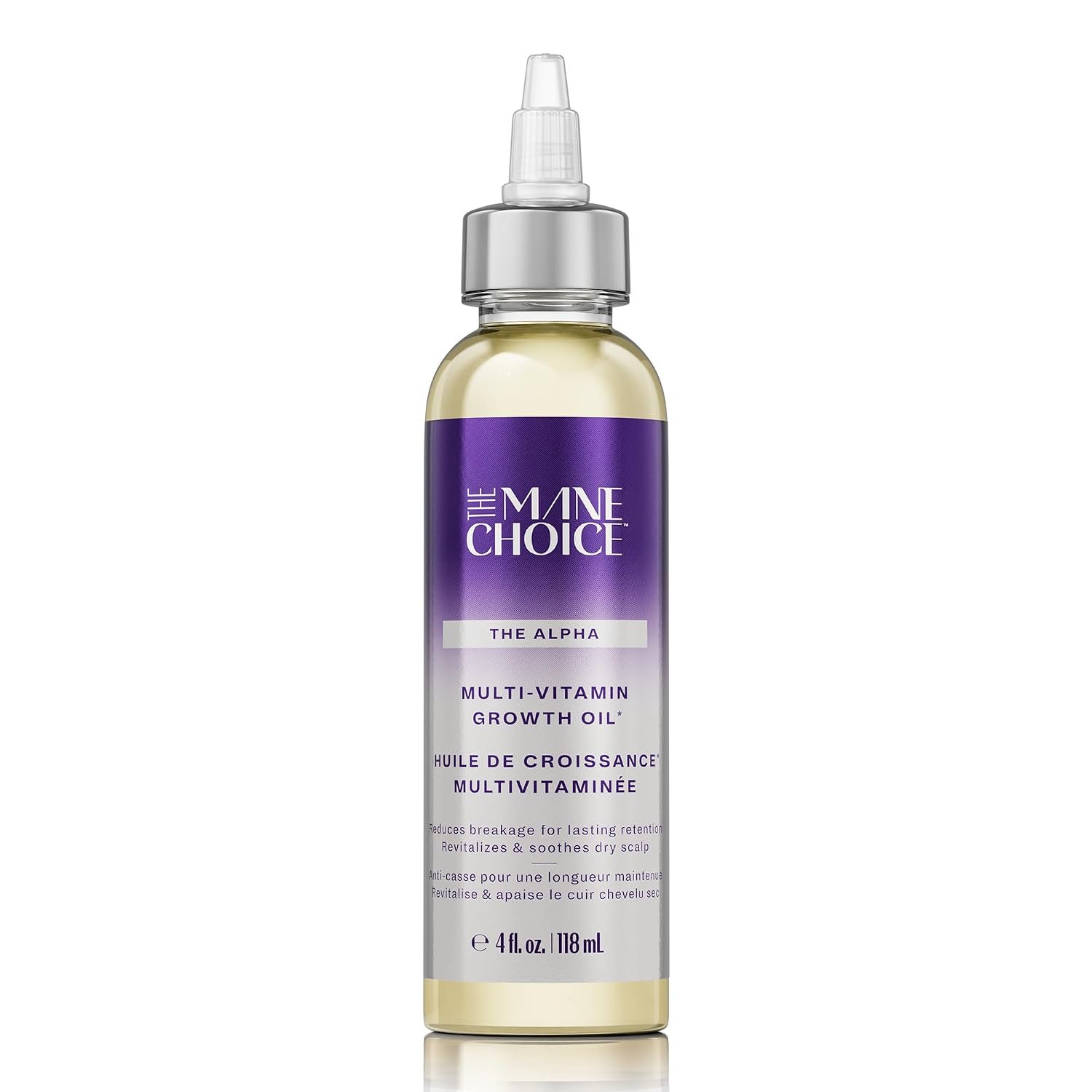 The Mane Choice Alpha Multi-Vitamin Scalp Hair Growth Oil, 4 Fl Oz, 1 Pack, Nourishing Scalp Oil with Biotin, Vitamin C, Rosemary, Rice Extract, Jojoba, Tea Tree & Castor Oil, Lightweight & Non-Greasy