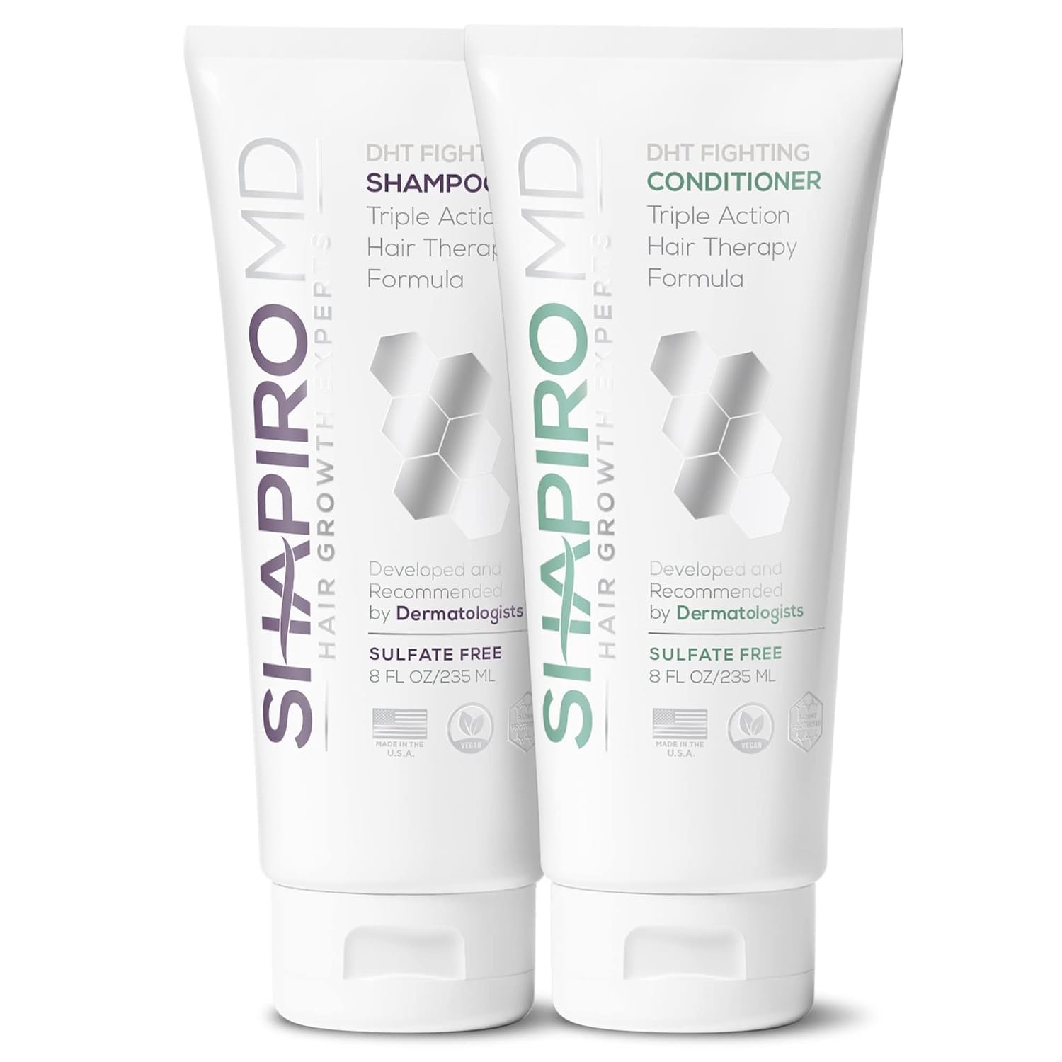 Shapiro MD Hair Growth Experts Hair Loss Shampoo and Conditioner, 1 Month