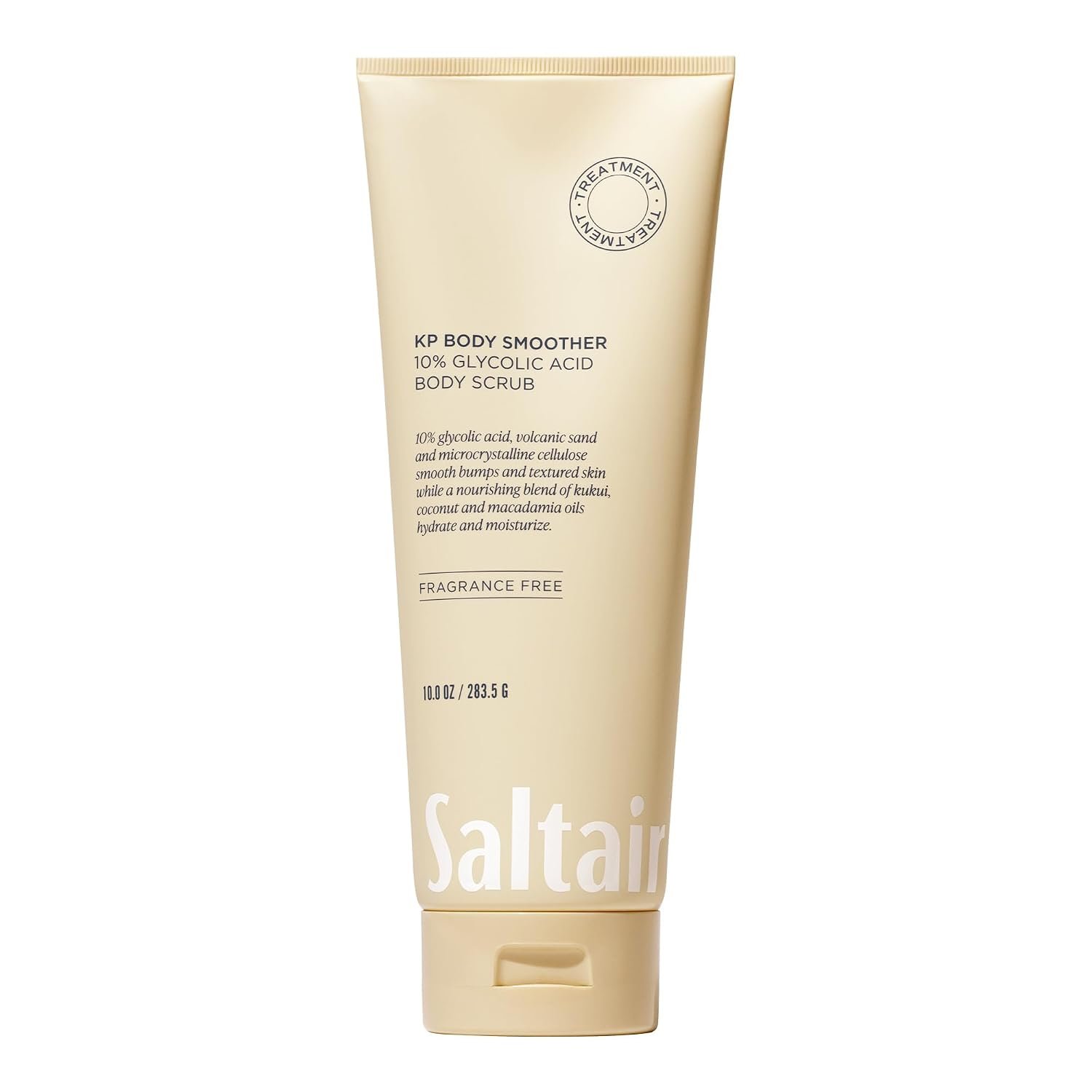 Saltair KP Body Scrub | Fragrance-Free Glycolic Acid Exfoliator | 10 oz