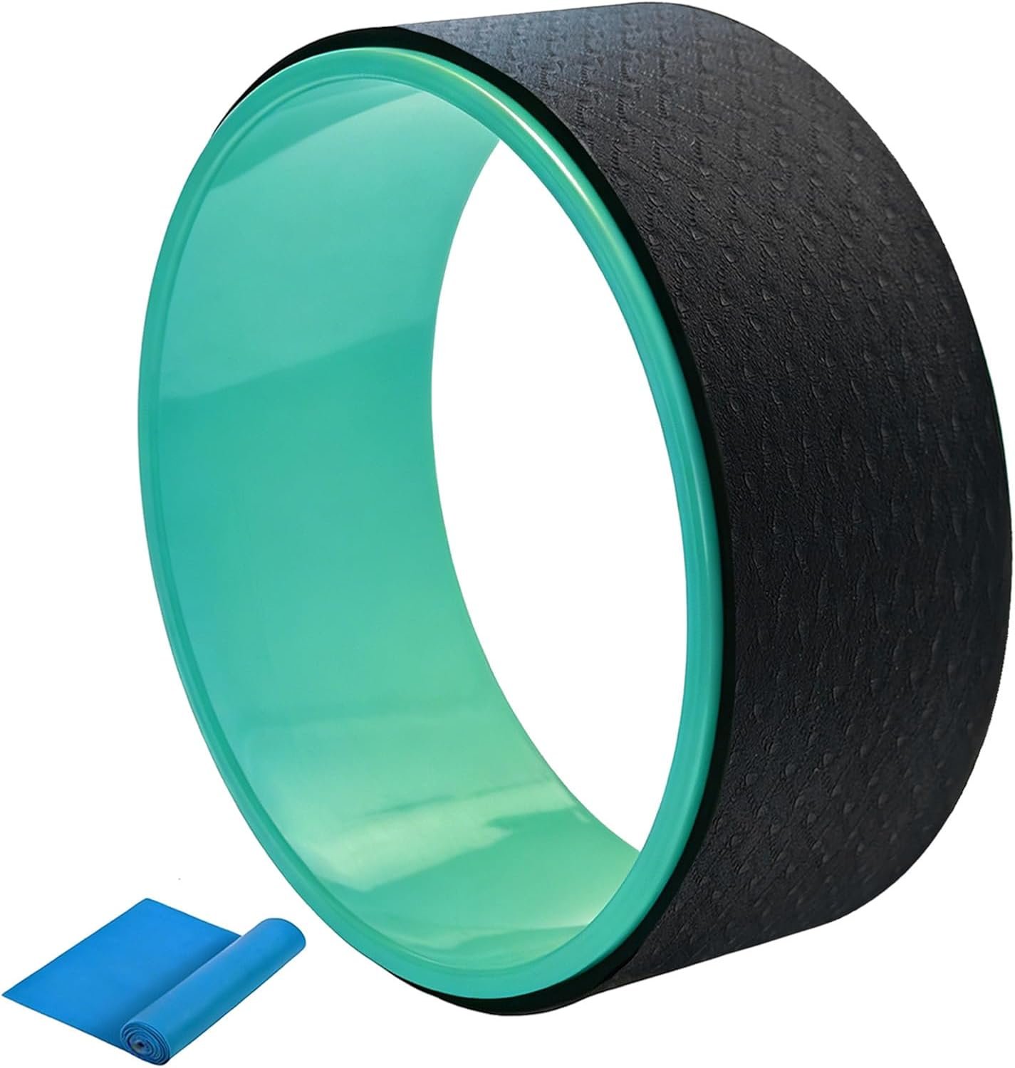 NGT Yoga Wheel 13 inch Yoga Wheel for Back Pain Strongest and Most Comfortable Dharma Yoga Prop Wheel with Free Yoga Bands