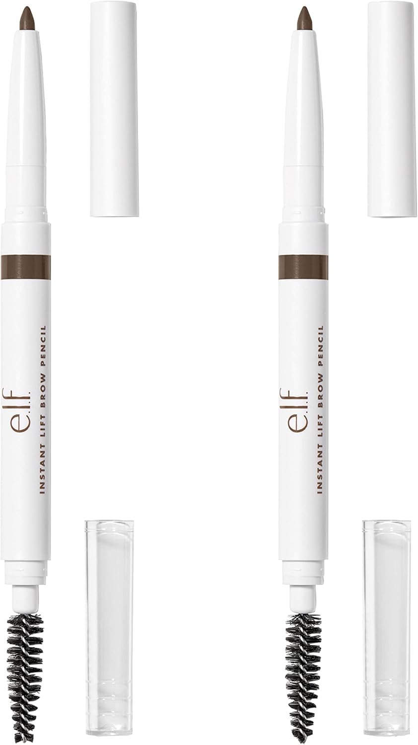e.l.f. Instant Lift Brow Pencil, Dual-Sided, Neutral Brown, 2-Pack