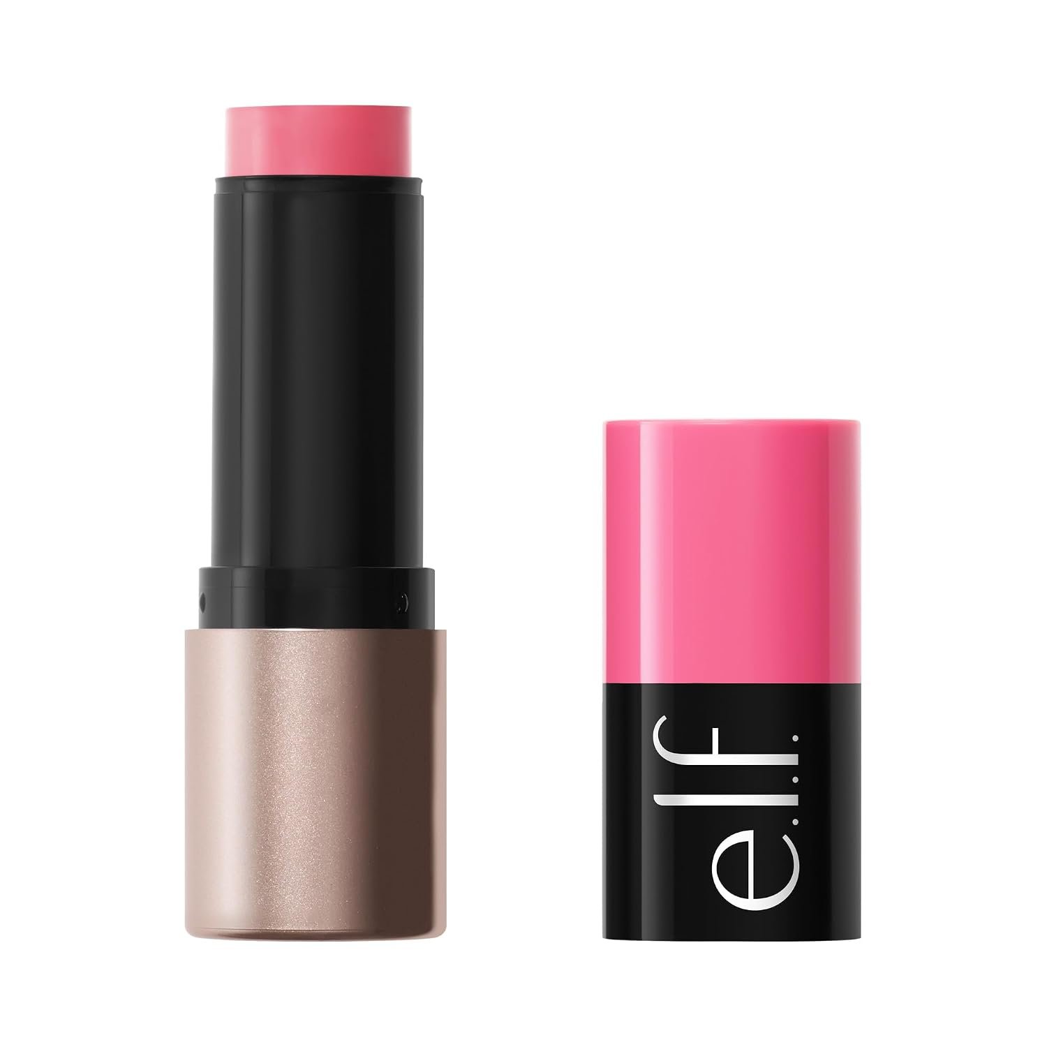 e.l.f. Soft Glam Cream Blush Stick, Buildable Natural Flush, Gumball