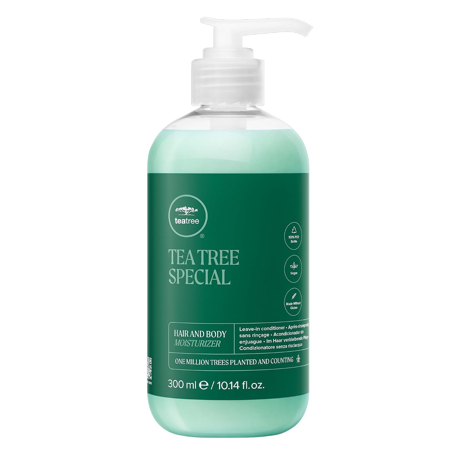 Tea Tree Hair and Body Moisturizer Leave-In Conditioner, Body Lotion, After-Shave Cream, For All Hair + Skin Types