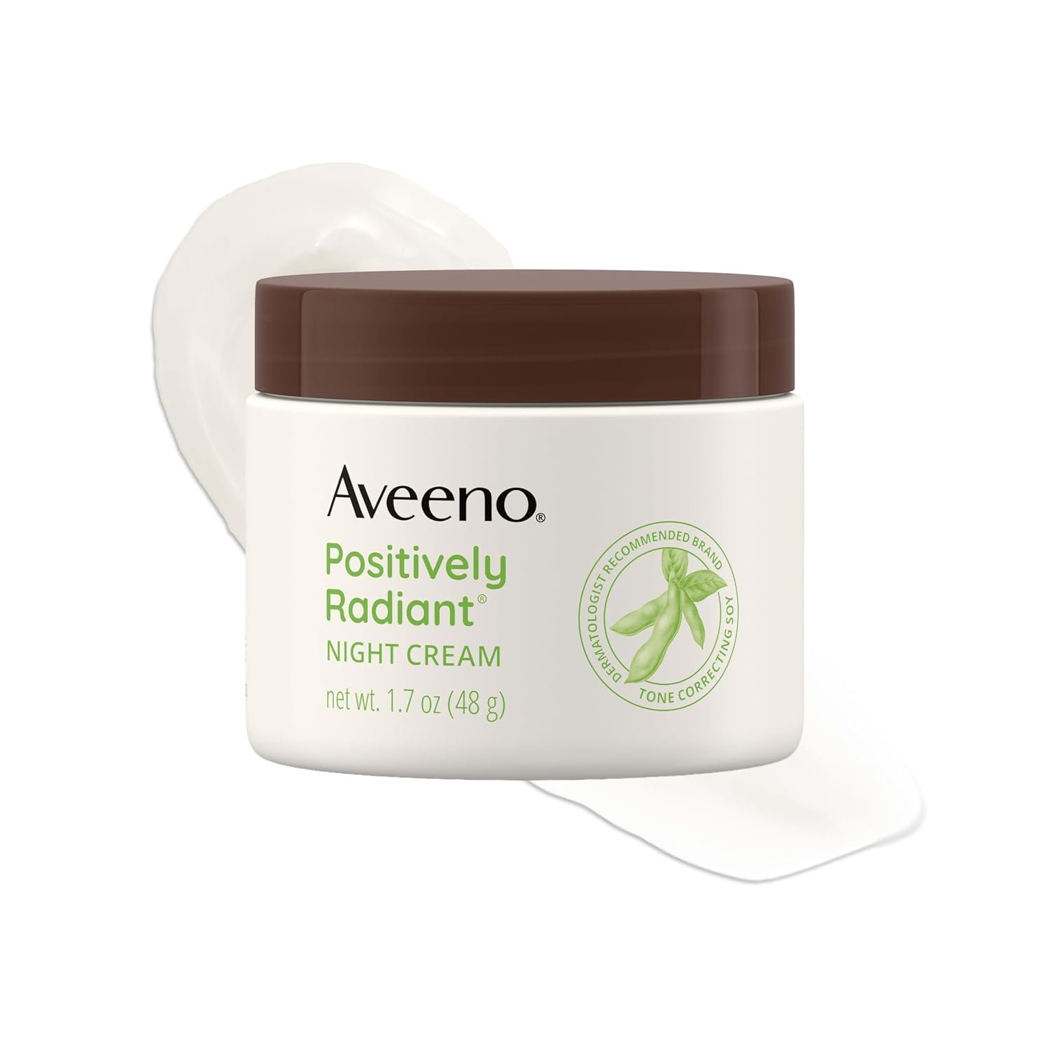 Aveeno Positively Radiant Night Cream Moisturizer, 1.7 oz