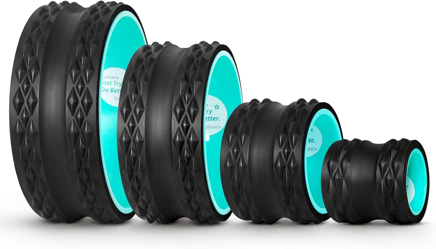 Back Roller Wheel 4 Pack, 13/10.6/6.7/4.7 Inch Back Stretcher Wheels