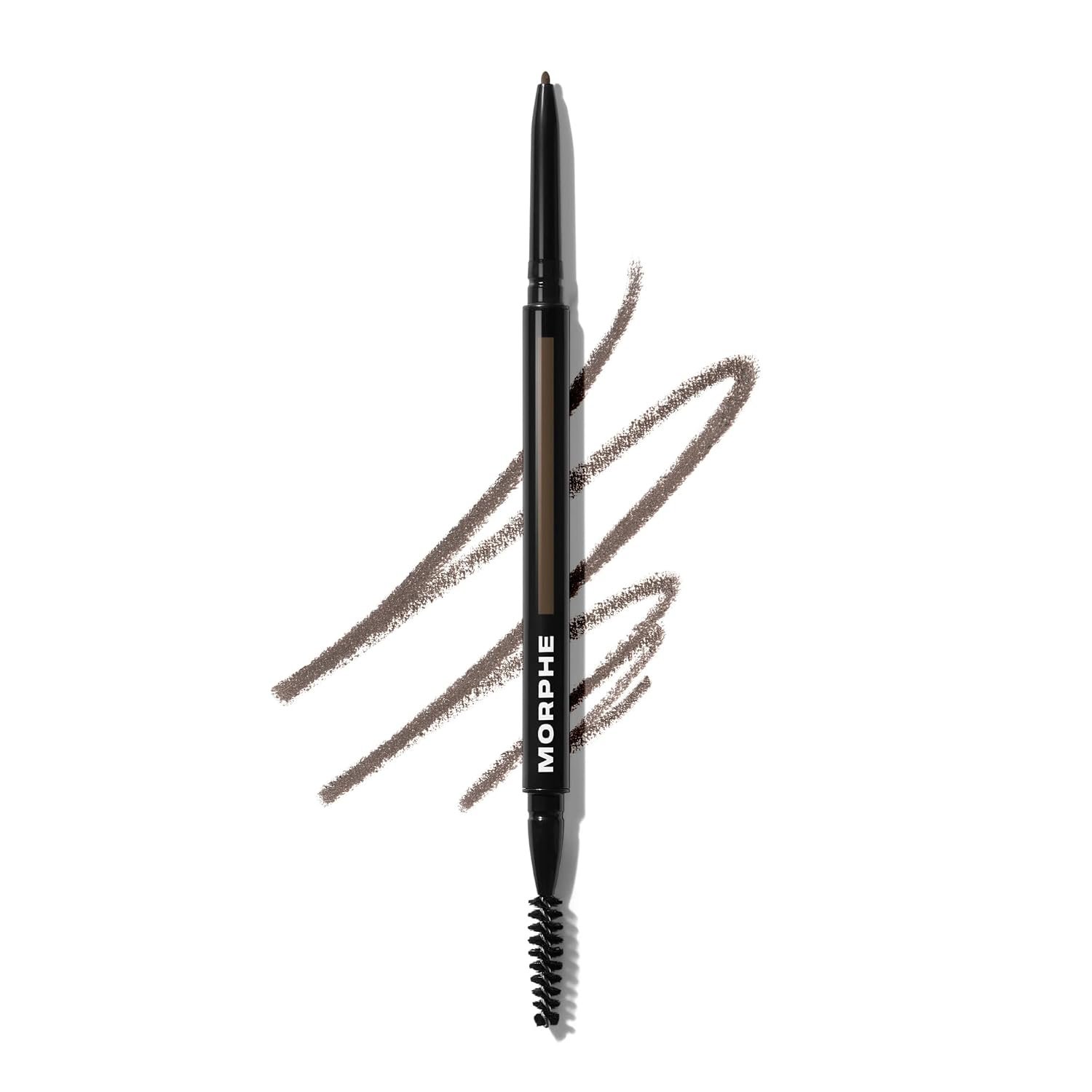 Morphe Micro Dual Eyebrow Pencil – Dual-Ended Brow Pencil Featuring a Retractable, Ultra-Precise, Pointed Tip – Richly Pigmented, Smooth-Gliding, Long-Lasting Wax Formula – Java (0.003 oz)