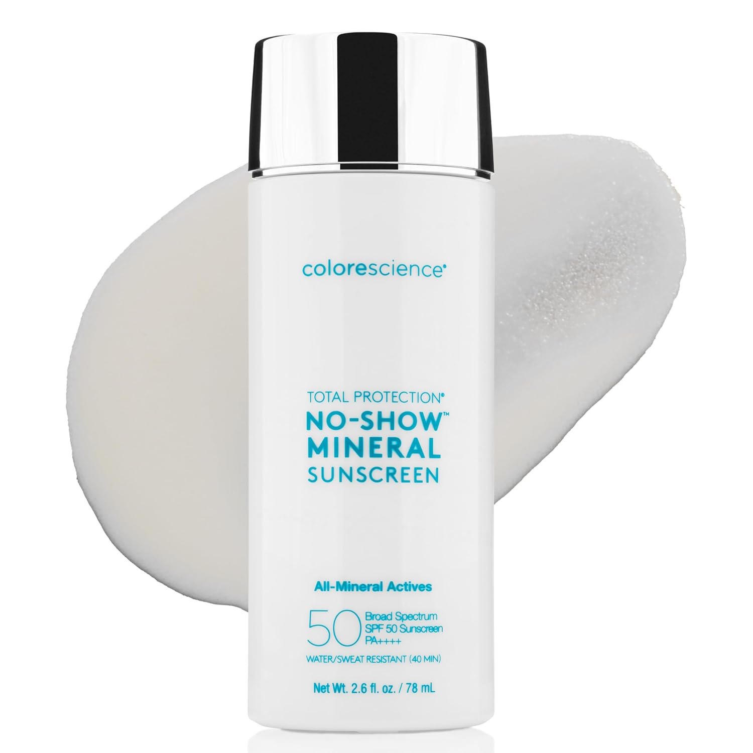 Colorescience, No-Show Mineral Sunscreen, SPF 50, 1.7 Fl Oz