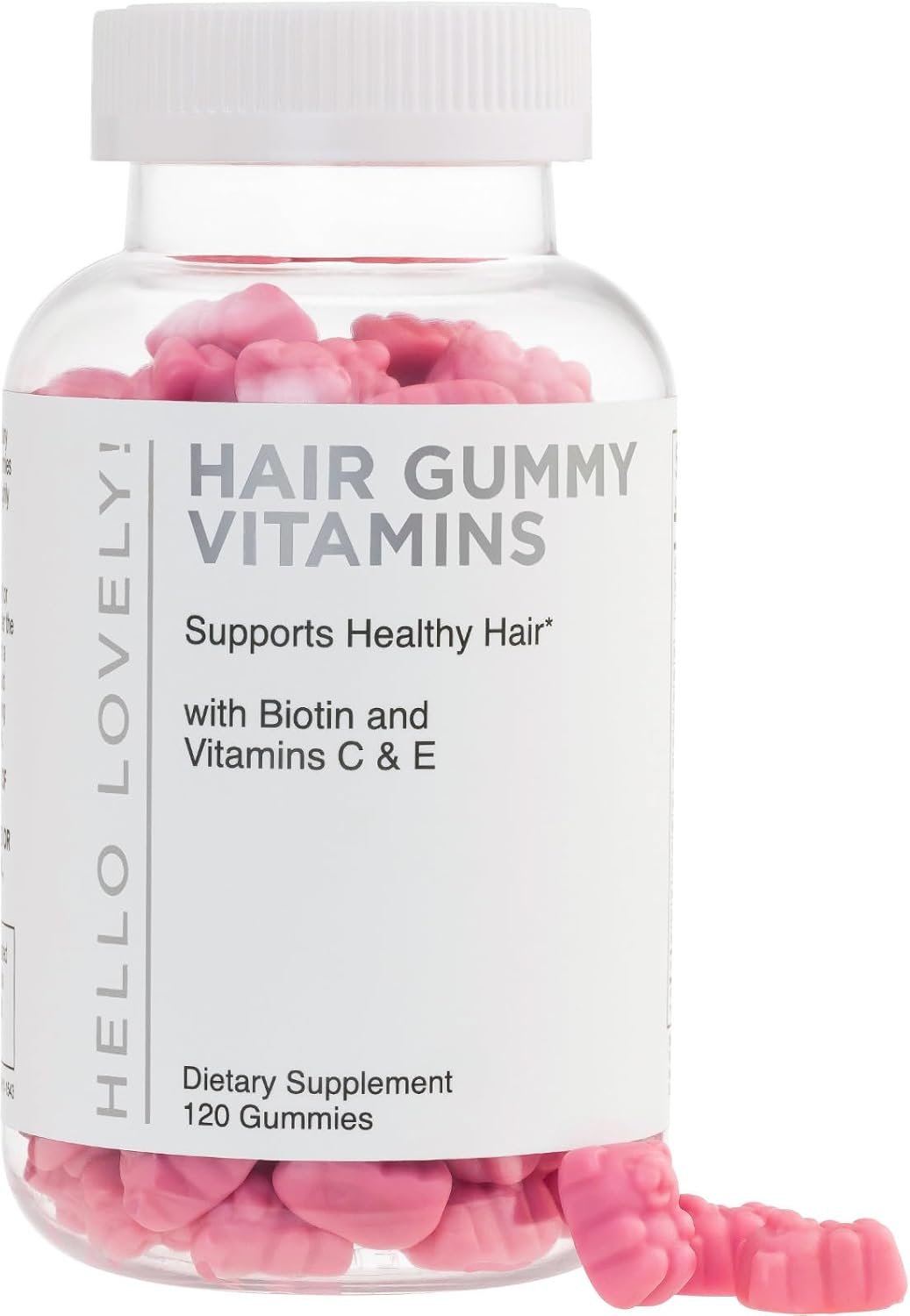 Hair Vitamin Gummy – Advanced Hair, Skin, & Nails Supplement – Complete Beauty Complex with 5000mcg Biotin – Supports Thicker, Stronger, Fuller Hair for Women & Men – Berry Flavor – 120 Gummies