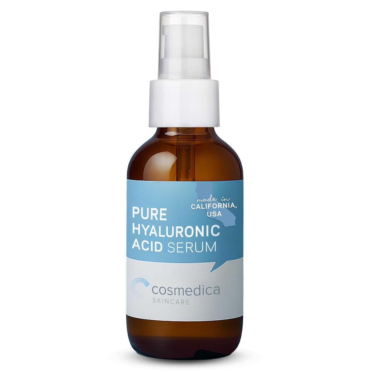 Cosmedica Pure Hyaluronic Acid Face Serum, Anti-Aging Intense Hydration 4oz