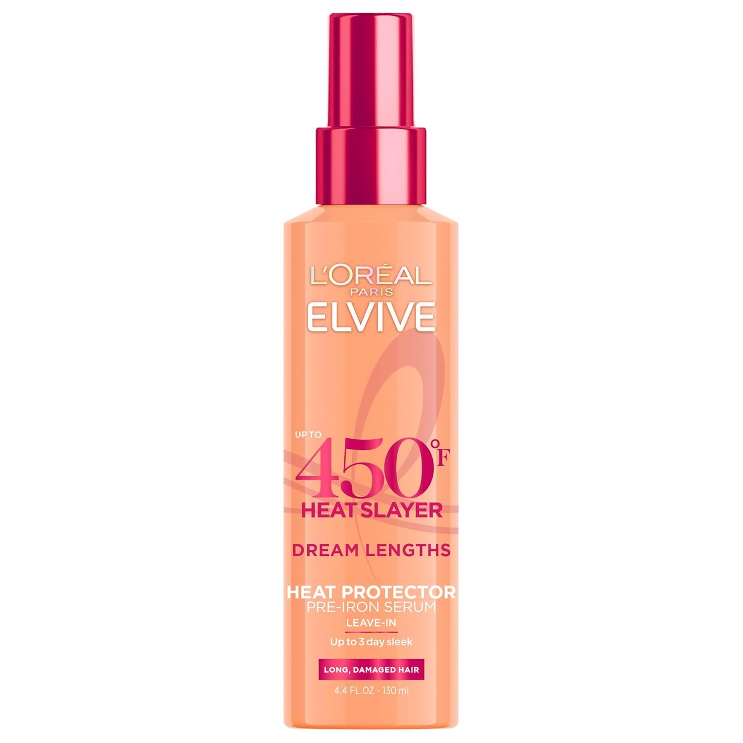 L’Oreal Paris Elvive Dream Lengths Heat Slayer Pre-Iron Spray Leave-In, 4.4 Ounce