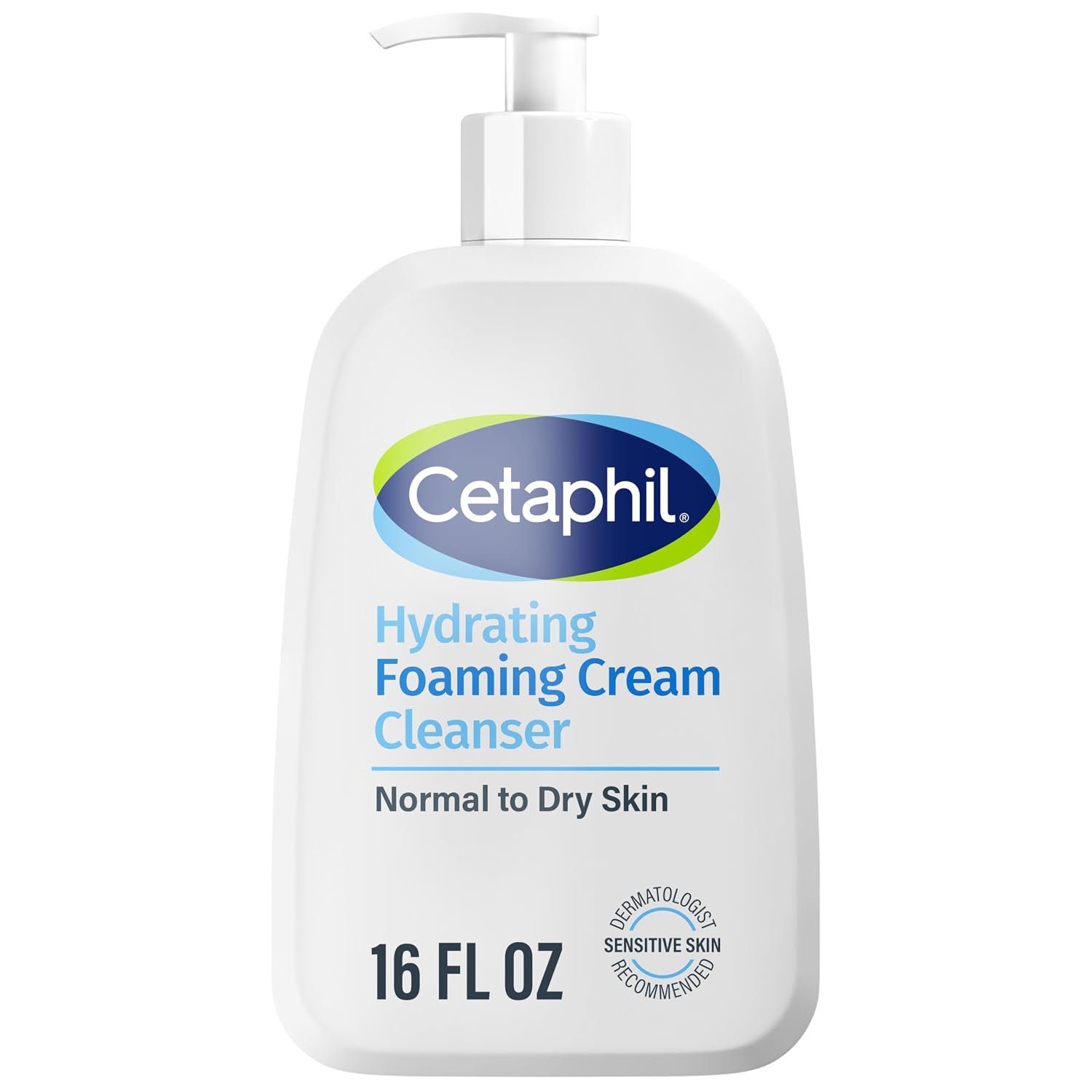 Cetaphil Cream to Foam Face Wash, Sensitive Skin Cleanser, 16oz