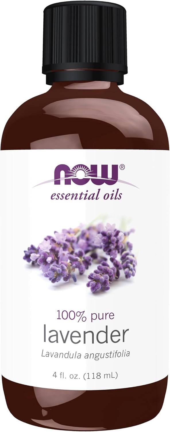 NOW Essential Oils, Lavender Oil, Steam Distilled, Undiluted, 4 fl. oz