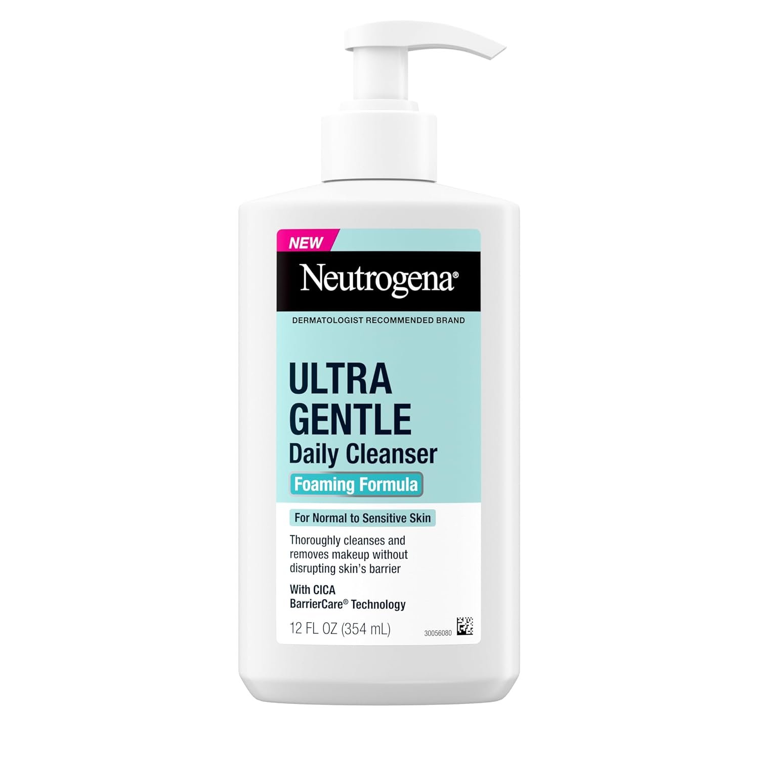 Neutrogena Ultra Gentle Foaming Facial Cleanser, Fragrance-Free, 12 fl oz