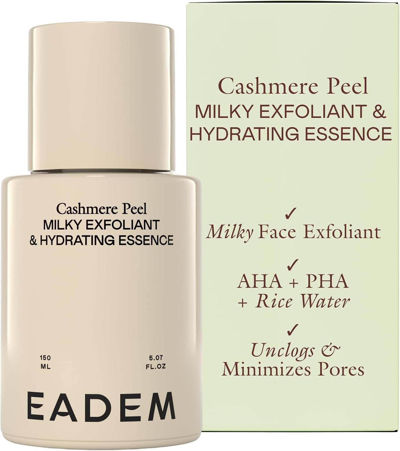 EADEM Milky Rice Exfoliating Toner, AHA & PHA Face Exfoliant Pore Minimizer