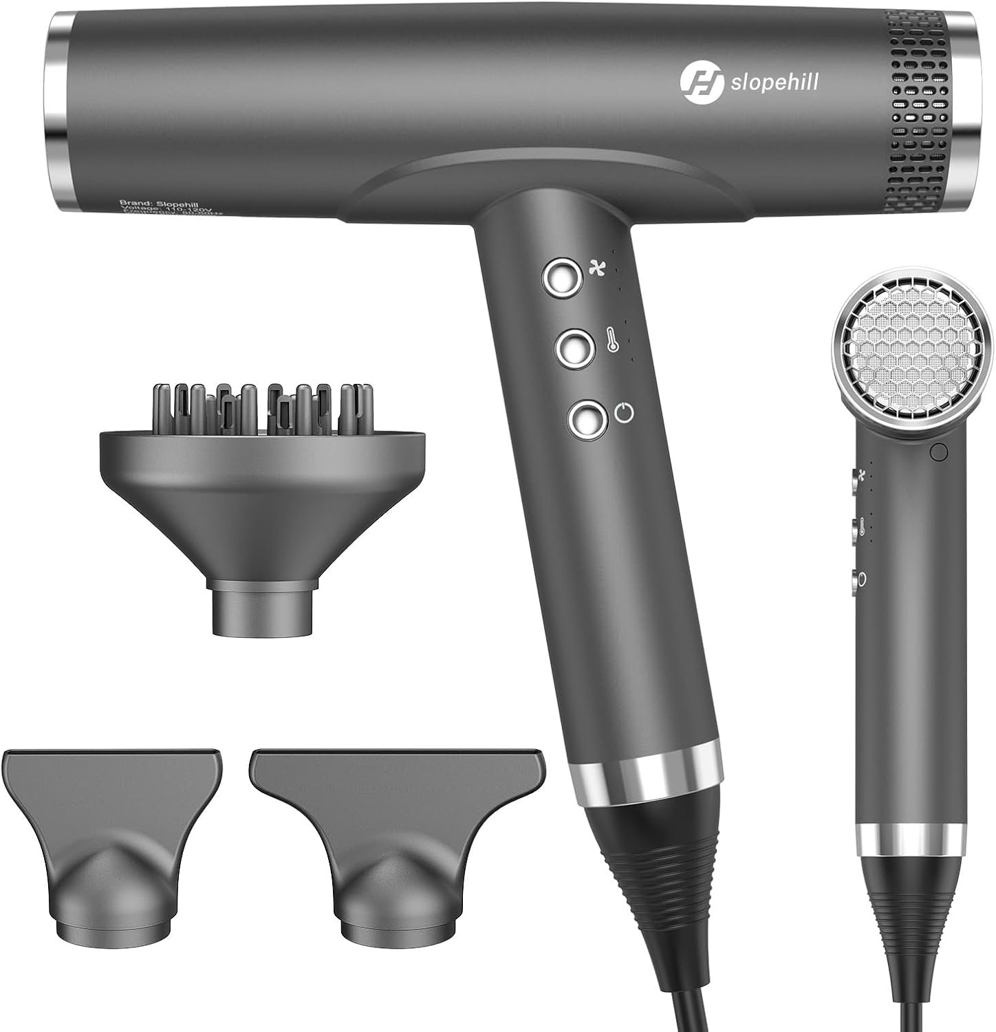 slopehill Professional Ionic Hair Dryer with Diffuser 2000W