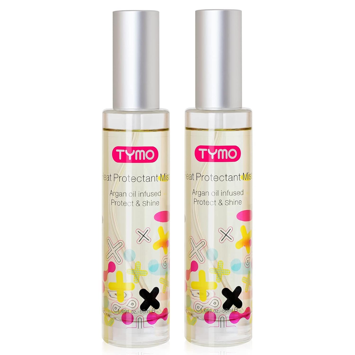 TYMO Heat Protection Spray for Hair with Argan Oil, Pack of 2