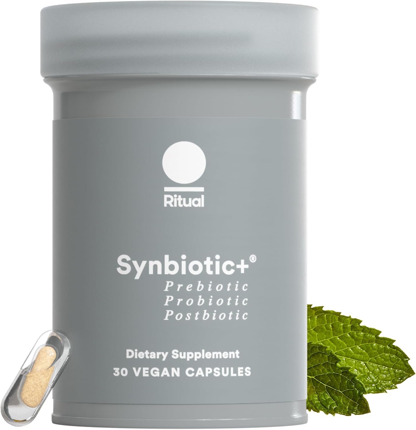Ritual Synbiotic+ 3-in-1 Probiotic Supplement – 30 Capsules – 30 Servings