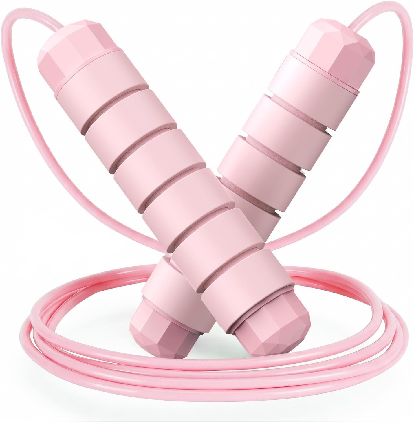 Jump Rope, Tangle-Free Rapid Speed Jumping Rope Cable with Ball Bearings for Women, Men, and Kids, Adjustable Steel Jump Rope with Foam Handles for Home Gym Exercise Fitness Workout Equipment & Slim Body