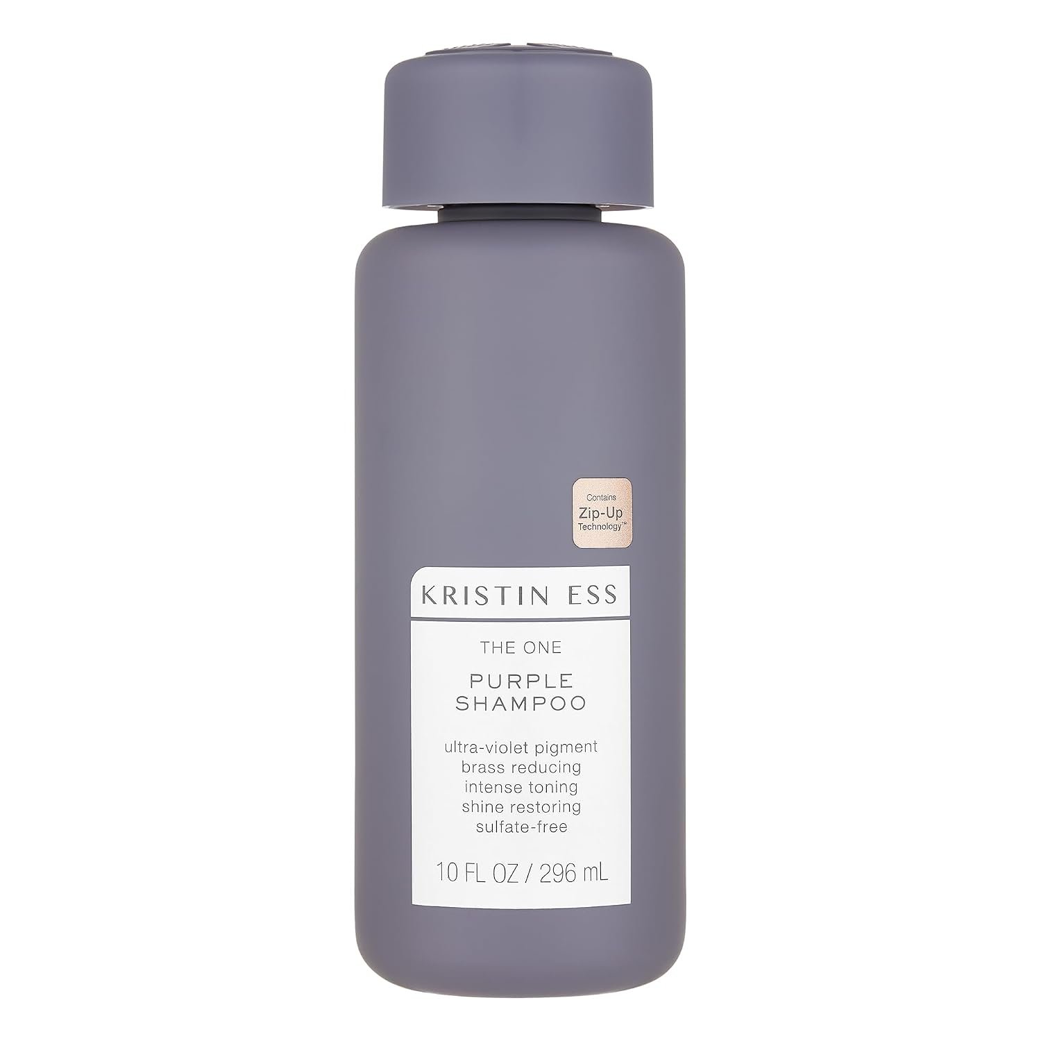 Kristin Ess Hair The One Purple Shampoo for Toning Blonde Hair – Neutralizes Brass + Yellow Tones, Shine Restoring – Sulfate, Silicone and Paraben Free, Color + Keratin Safe, 10 fl. oz.