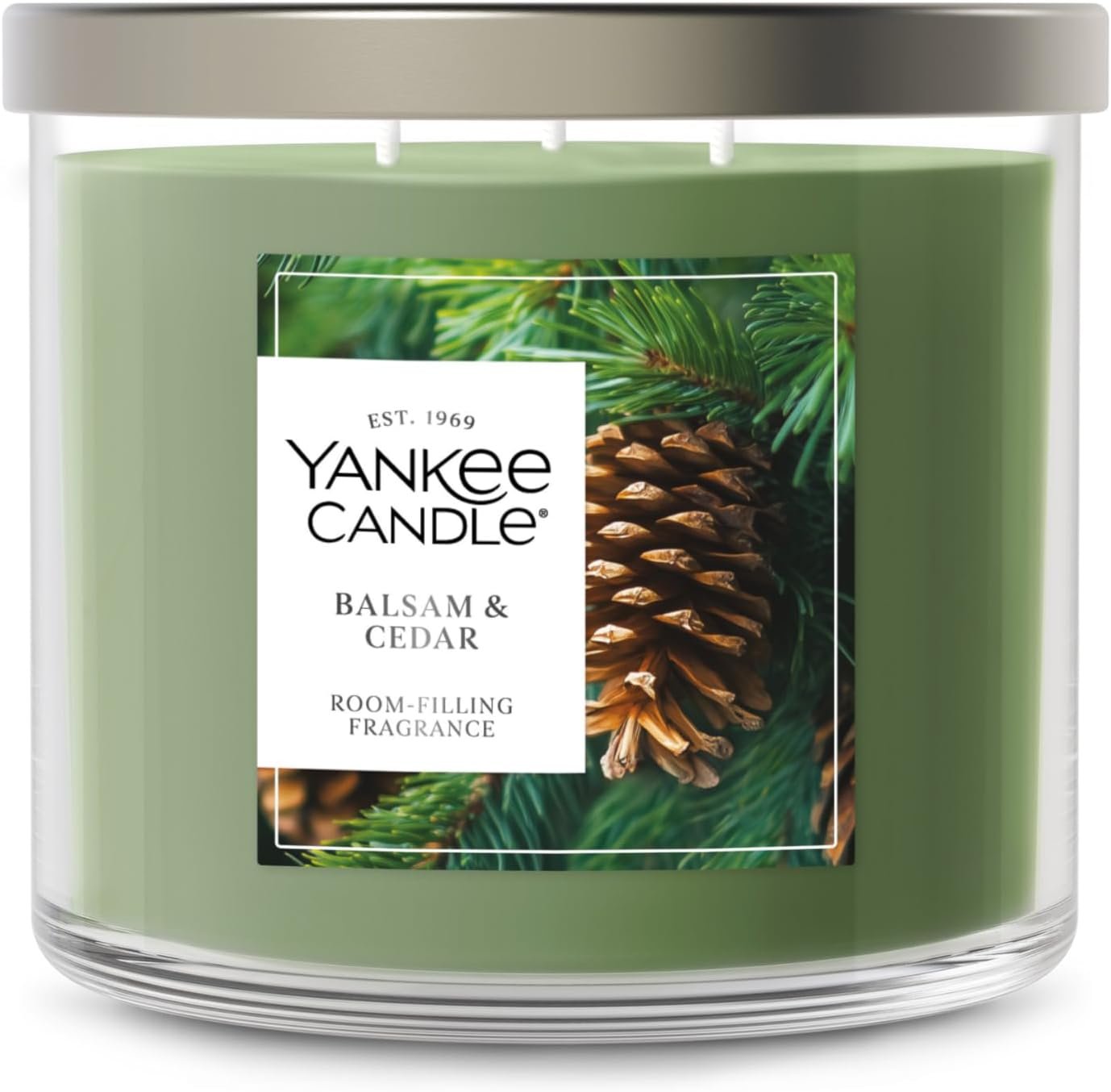 Yankee Candle Balsam & Cedar Scented Candle, 14.5oz 3-Wick