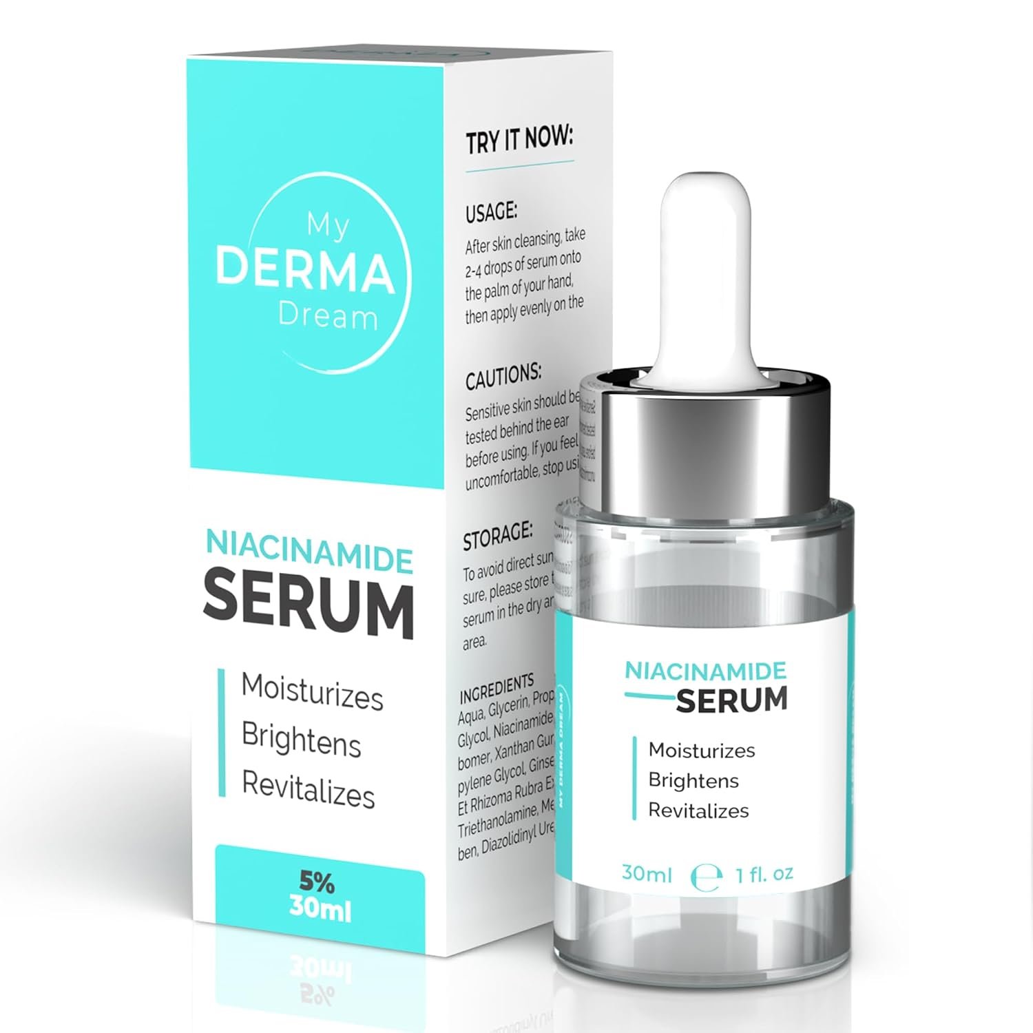 5% Niacinamide Serum for Face, Dark Spots, Large Pores, Oily Skin