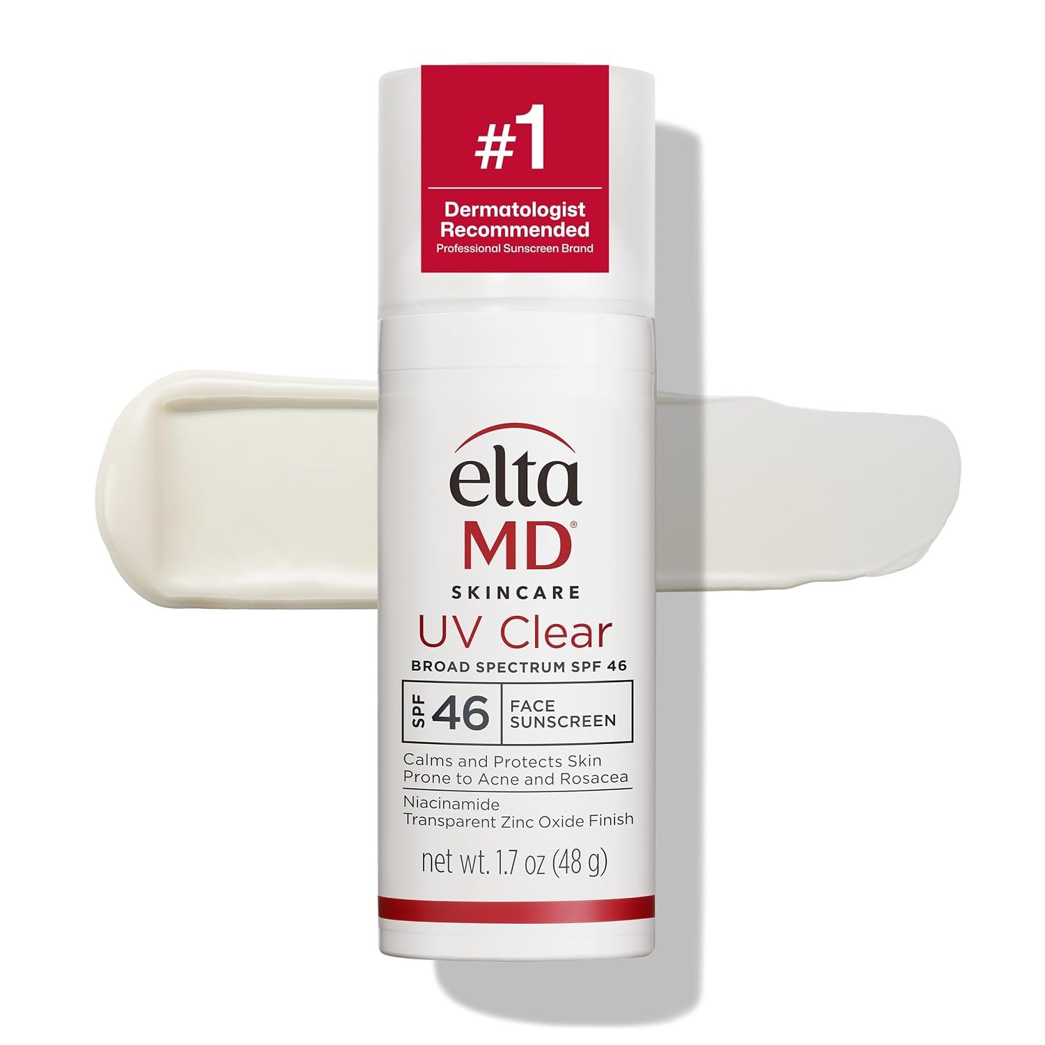 EltaMD UV Clear Face Sunscreen with Zinc Oxide, Oil-Free, SPF 46 and SPF 50