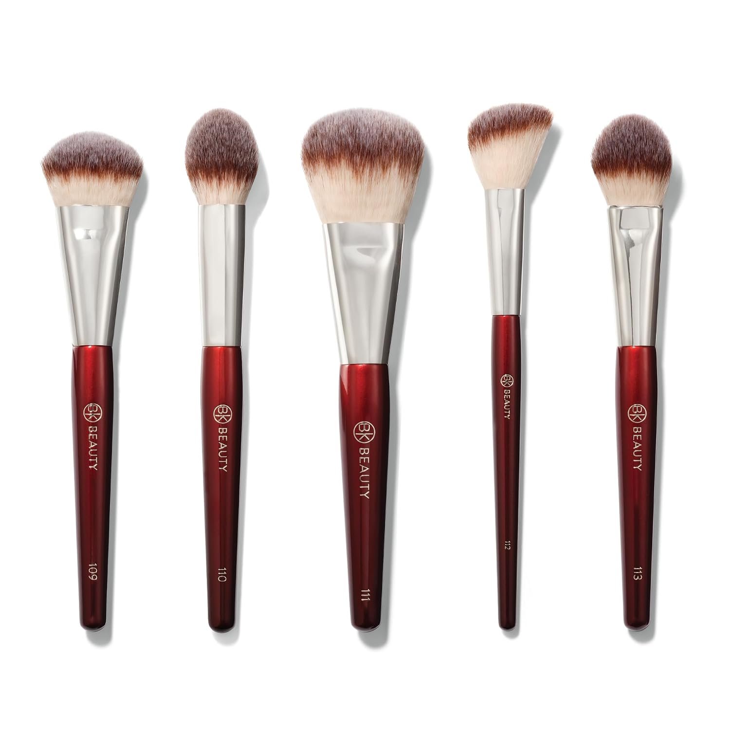 BK BEAUTY – CORE LINE EXTENSION FACE SET (5PC) – Professional Makeup Brush Set for Liquid, Cream & Powder | Premium Makeup Brushes for Flawless Application