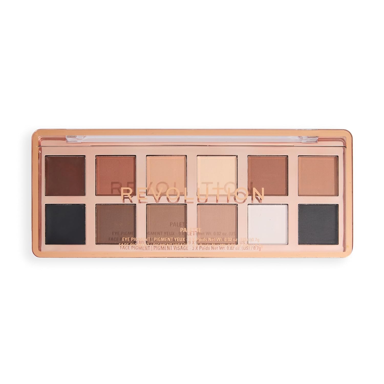 Revolution The Master Icon Matte Nudes Palette, 12 Shades
