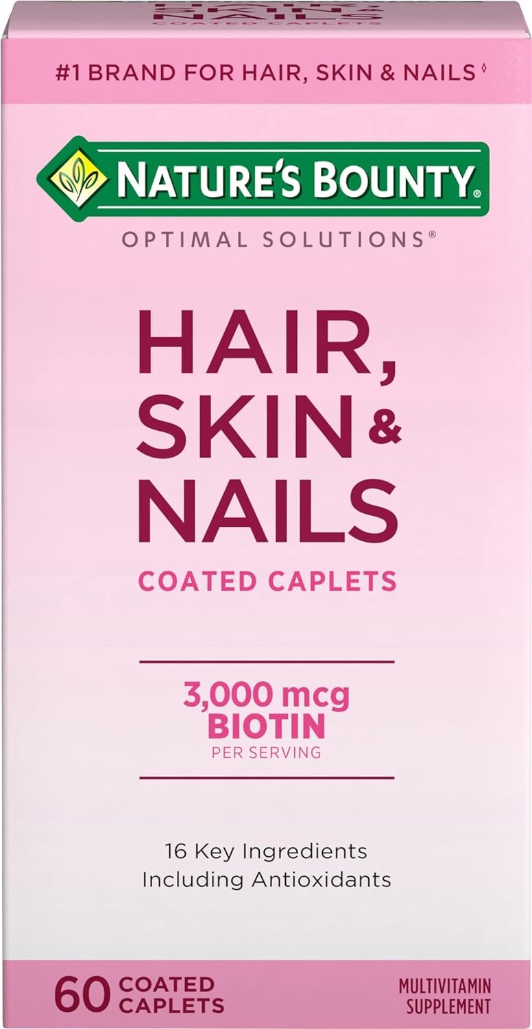 Nature’s Bounty Optimal Solutions Hair, Skin & Nails Formula, 20 Servings