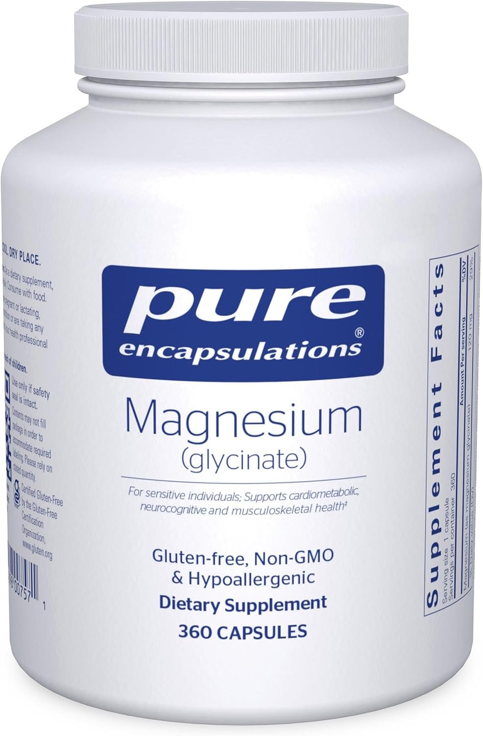 Pure Encapsulations Magnesium (Glycinate), 360 Capsules
