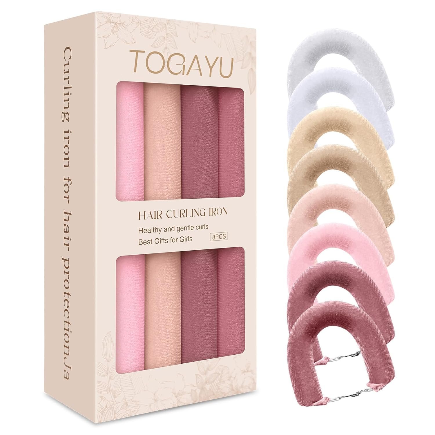 Heatless Curls Overnight Set, Multi-Tonal Velvet Hair Rollers