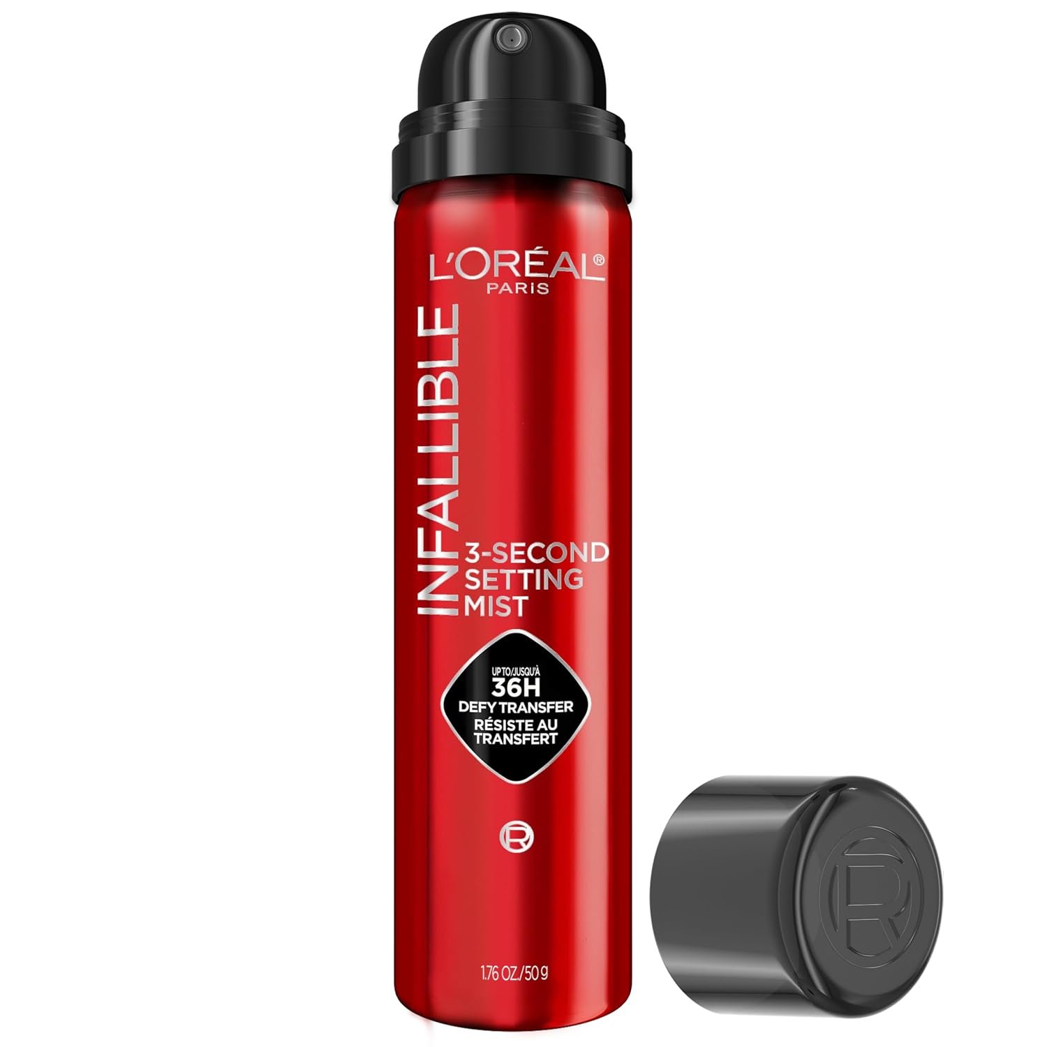 L’Oreal Paris Infallible 3-Second Setting Spray, Up to 36HR Wear, 1.76 oz