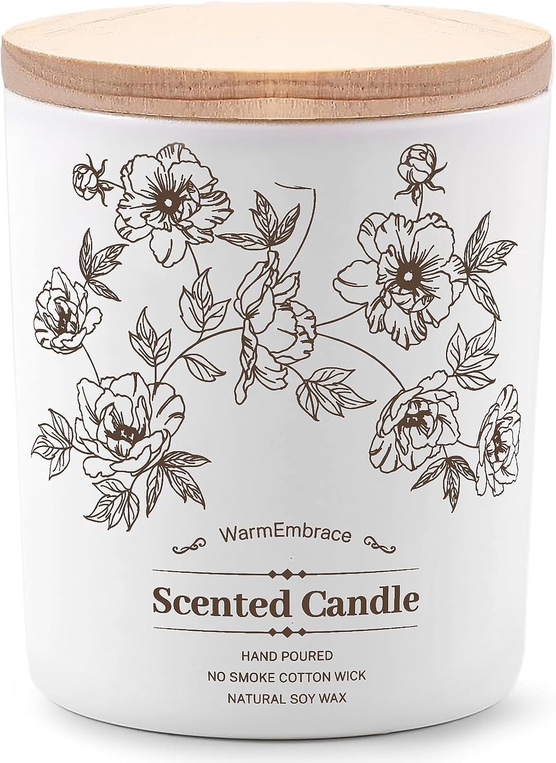 WarmEmbrace Deluxe Scented Candle for Women & Men, Vanilla Coconut, 8 Oz