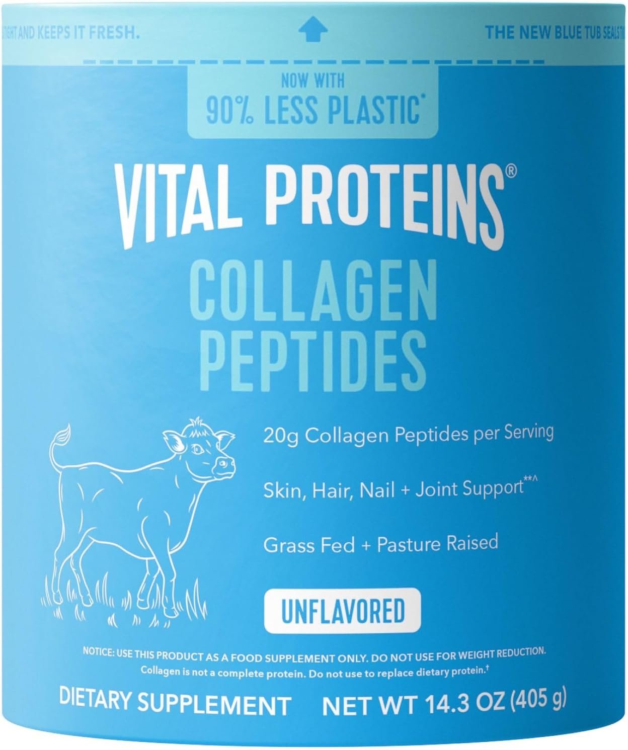Vital Proteins Collagen Peptides Powder, Unflavored, 14.3oz
