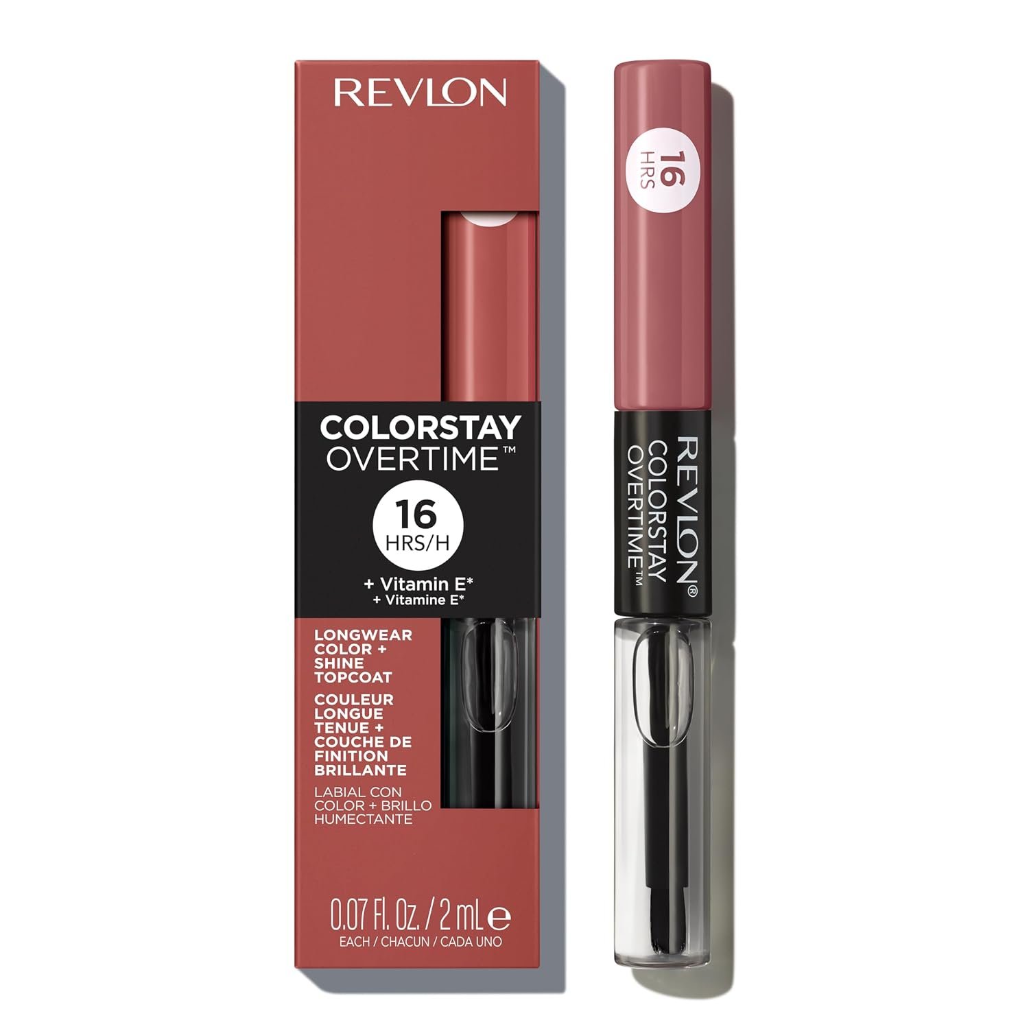 Revlon ColorStay Overtime Lipcolor, 350 Bare Maximum, 0.07 fl oz