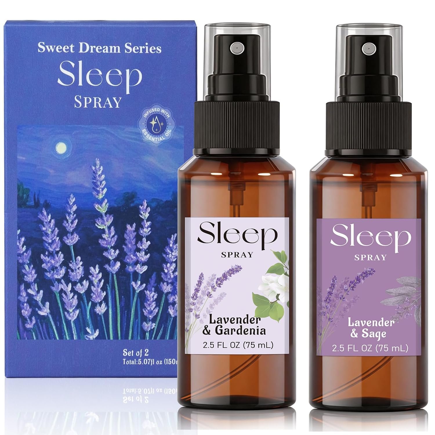 SCENTORINI Sleep Spray, 5.07 FL Oz Pillow Spray with Lavender Essential Oil