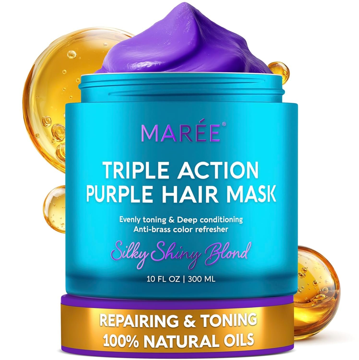 MAREE Purple Deep Conditioning Hair Mask for Damaged Hair & Blonde Toner