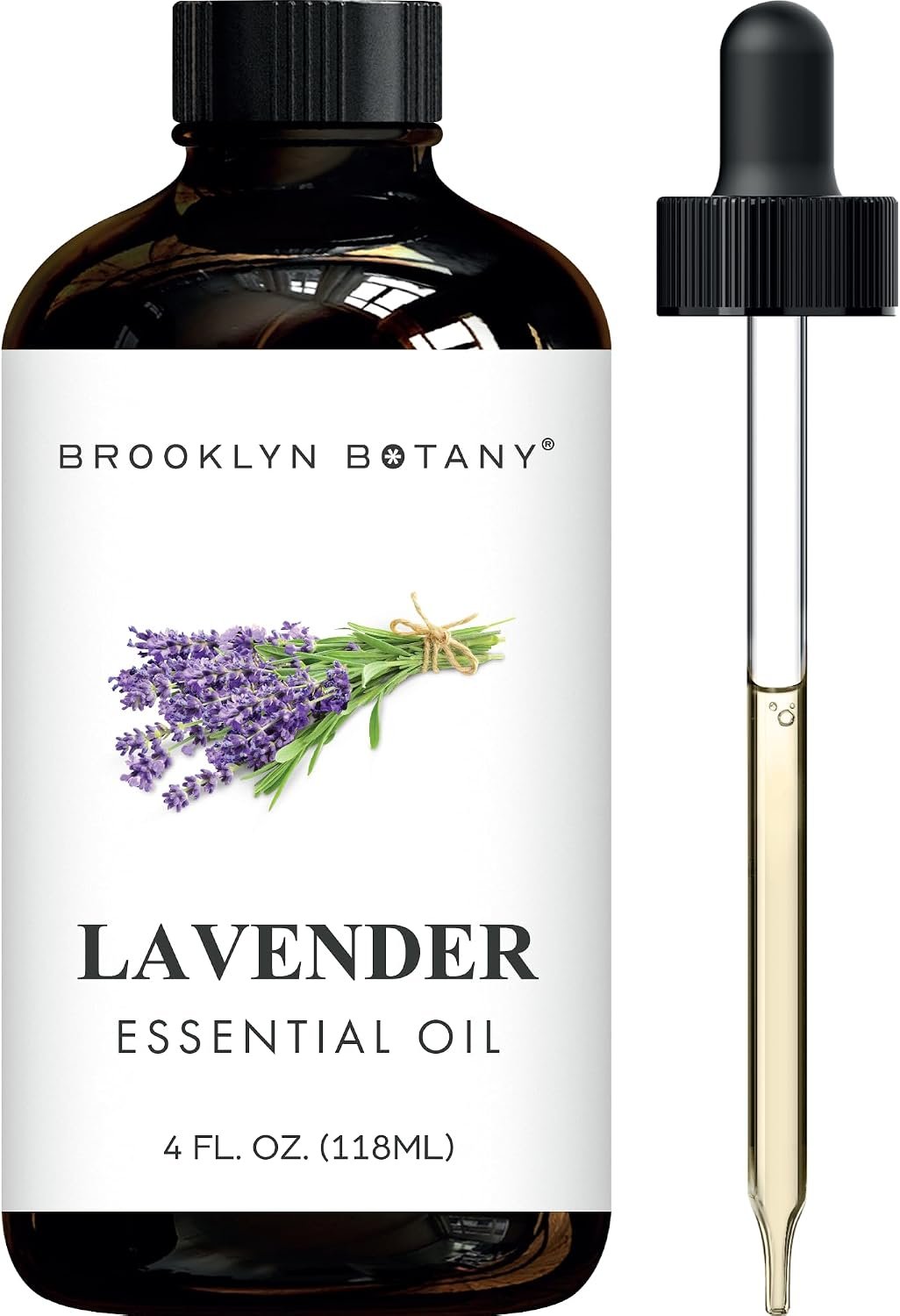 Brooklyn Botany Lavender Essential Oil – Huge 4 Fl Oz