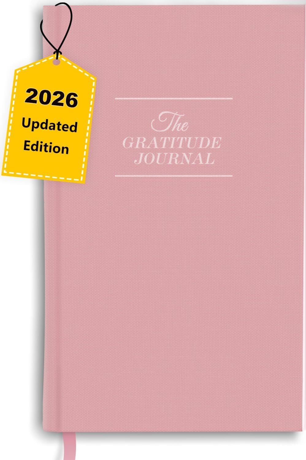 The Original Gratitude Journal with Inspiring Prompts & Quotes for Mindfulness, Reflection & Personal Growth – Daily Wellness Journal for Men & Women – Luxurious Linen Pink Cover