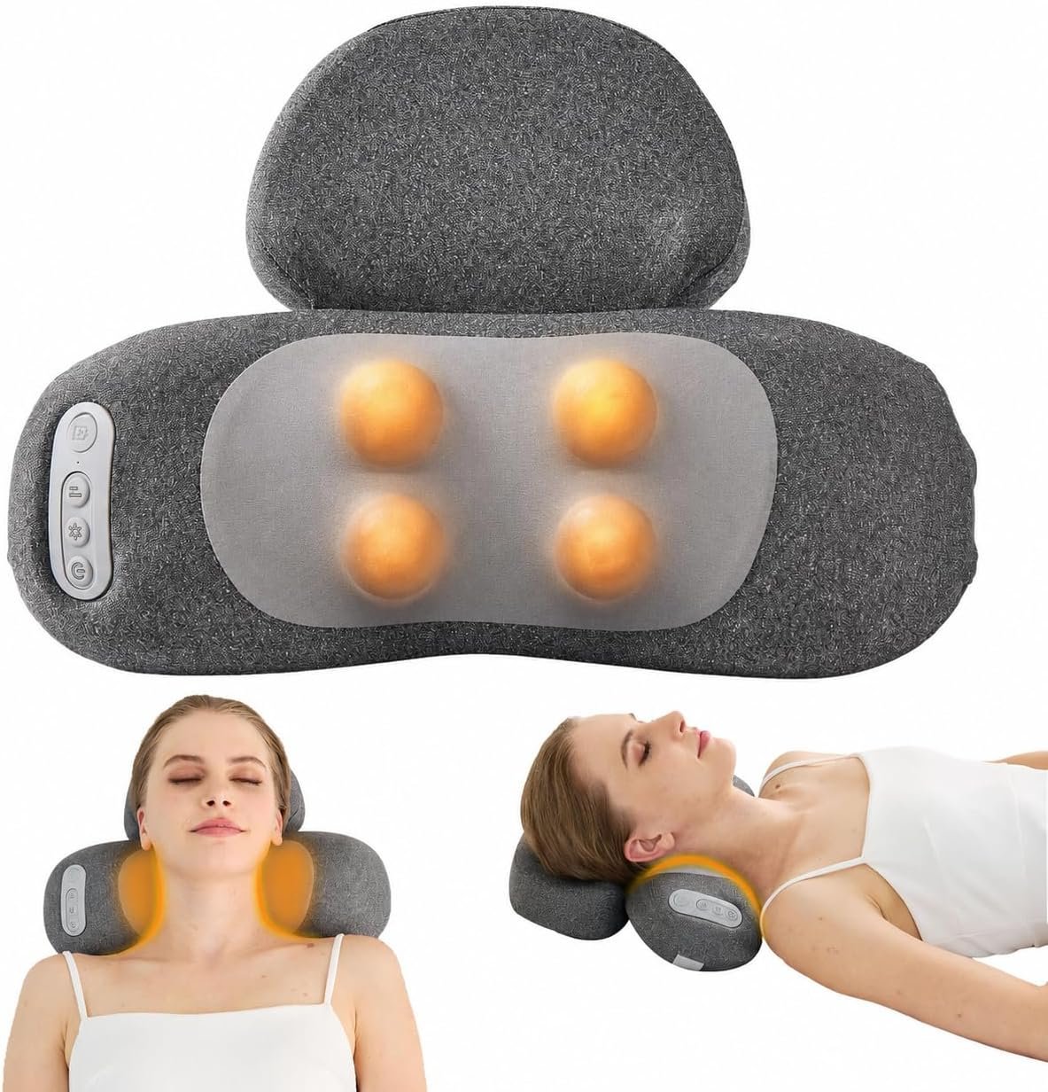 4D Kneading Shiatsu Neck and Shoulder Massager with Heat