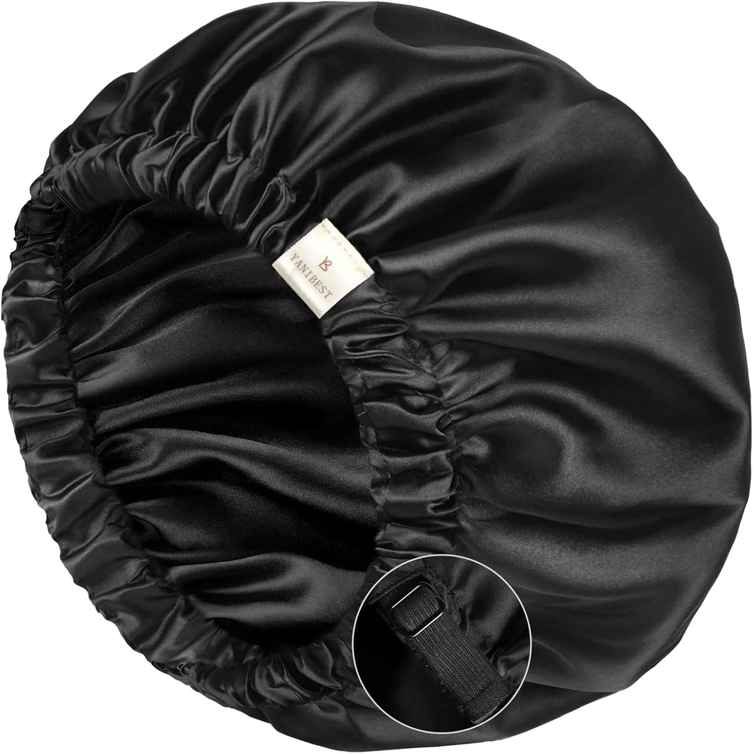 YANIBEST Satin Bonnet for Sleeping Women Men, Adjustable Hair Bonnet