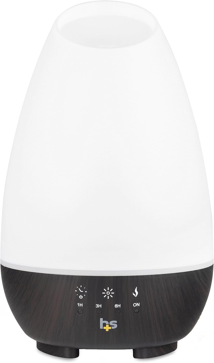 HealthSmart 500ML Essential Oil Diffuser for Large Rooms, Cool Mist Humidifier and Aromatherapy Diffuser, Adjustable Timer, Mist Mode and 7 LED Light Colors, White (Pack of 1)