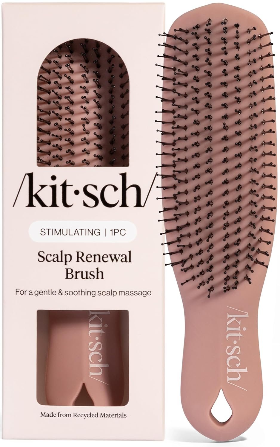 Kitsch Scalp Renewal Brush – Hairbrush Scalp Massager – Terracotta