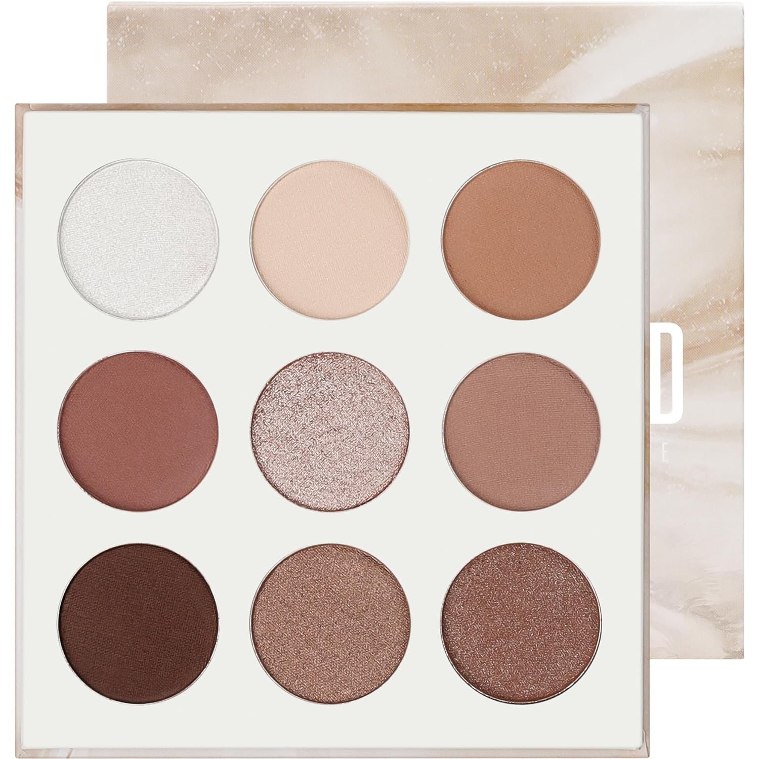 docolor Neutral Eyeshadow Palette 9 Colors, Cool-Toned Nude Brown Eyeshadow